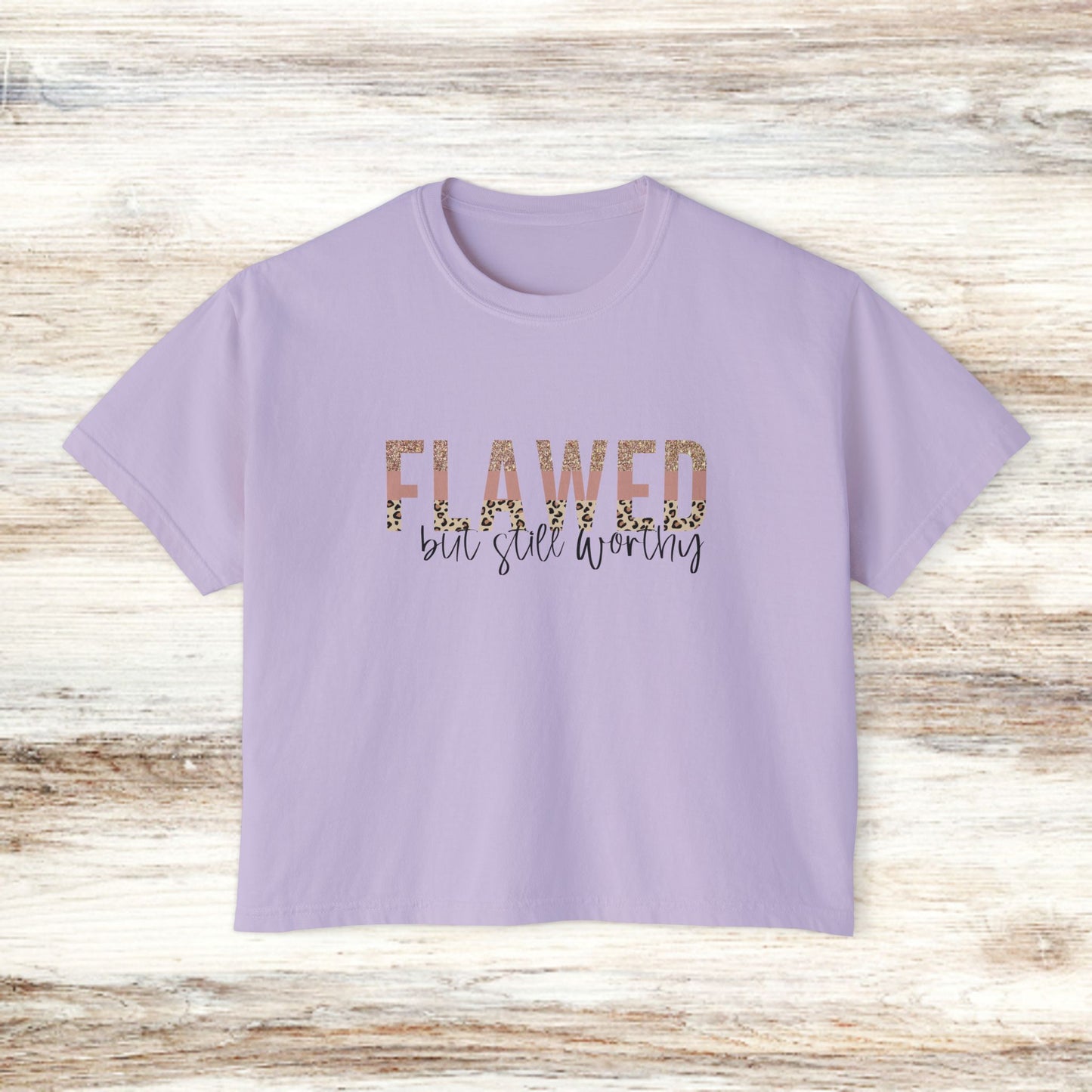 Christian Women's Boxy Tee - Flawed but Still Worthy Premium Tee