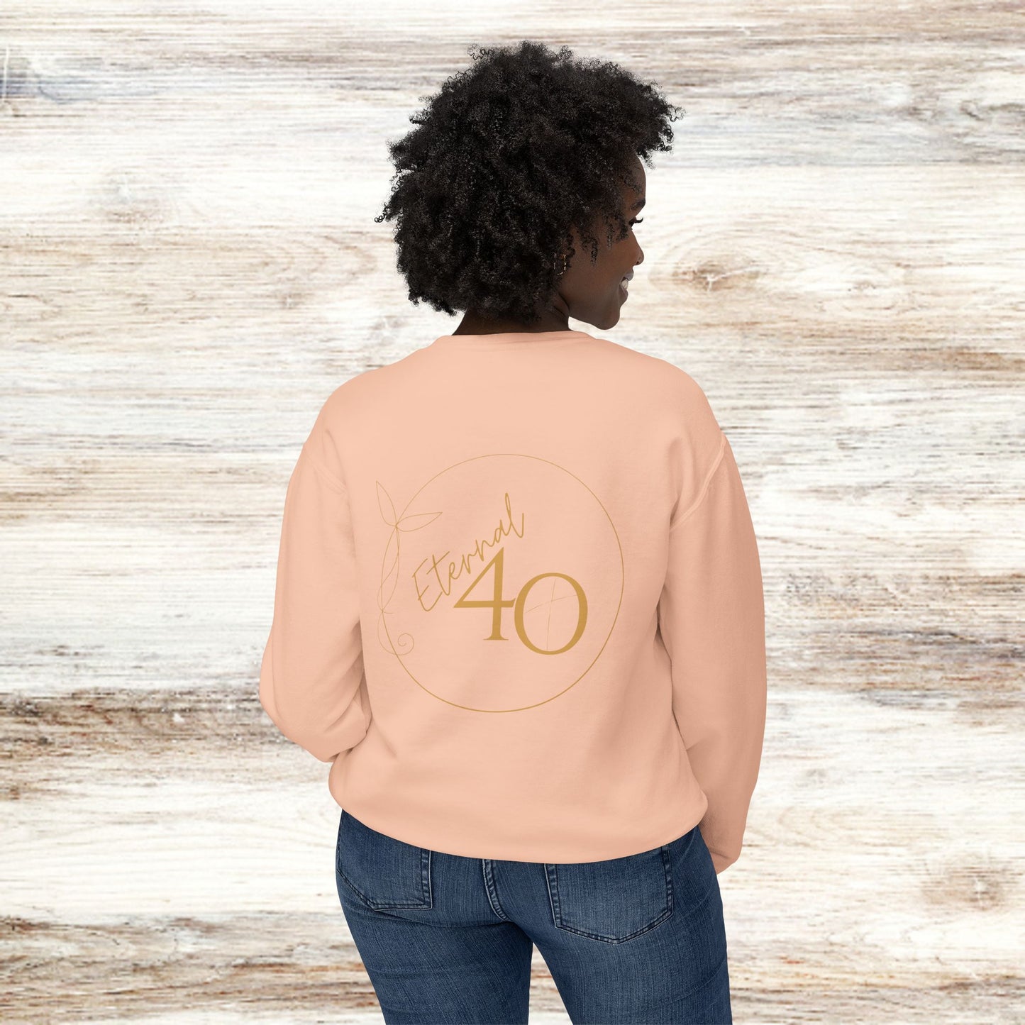 Pumpkin Spice and Jesus Unisex Lightweight Crewneck Sweatshirt