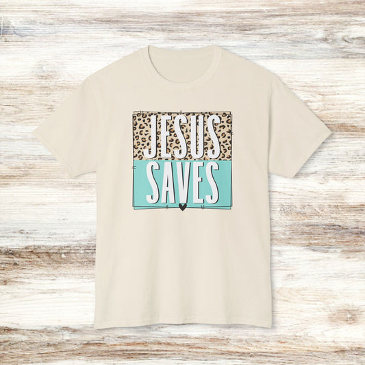 Jesus Saves Unisex HD Cotton™ T-shirt - Bold Faith Tee for Celebrating Life's Milestones