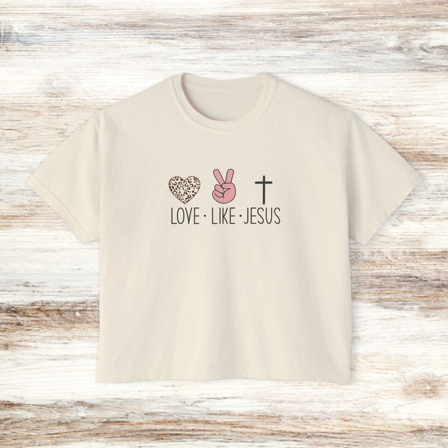 Women's Tee - Love Like Jesus Premium BoxyTee