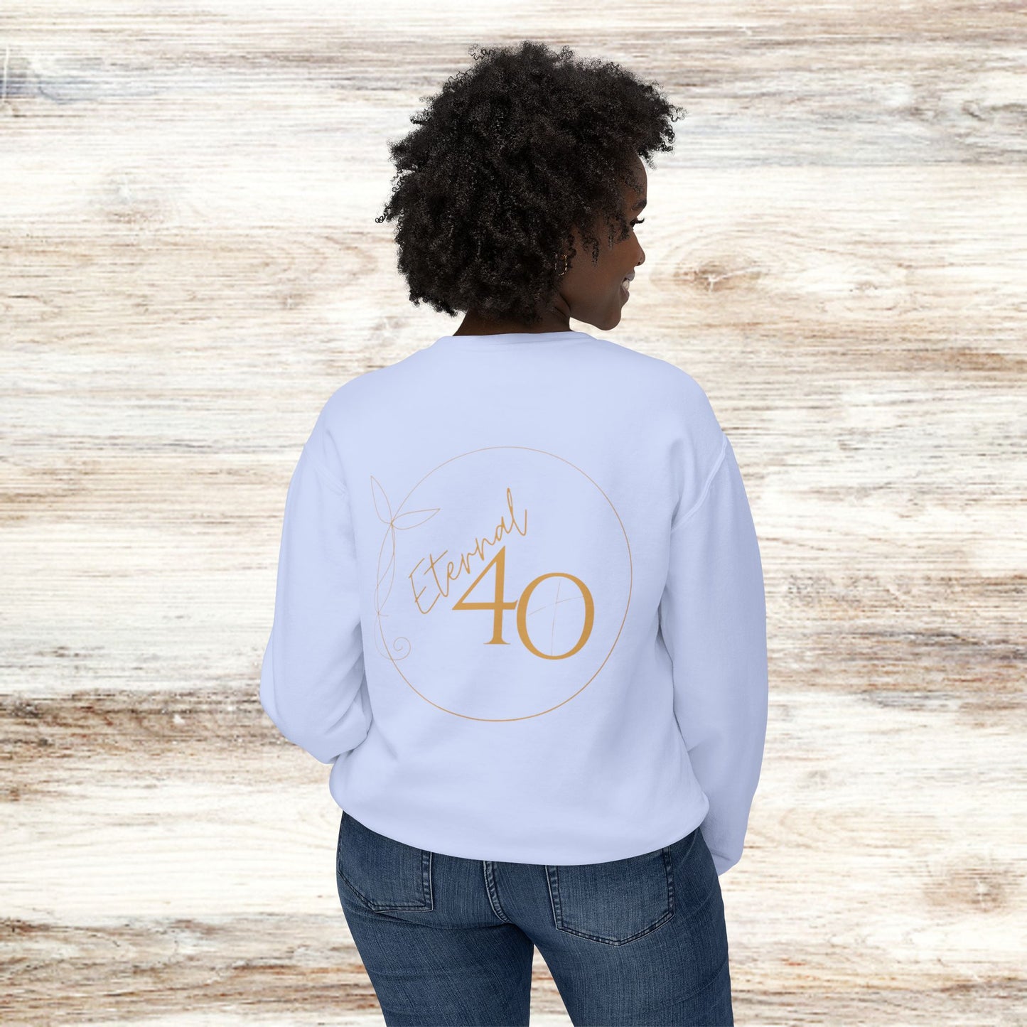 God Says You Are Unisex Lightweight Crewneck Sweatshirt for Faith and Inspiration