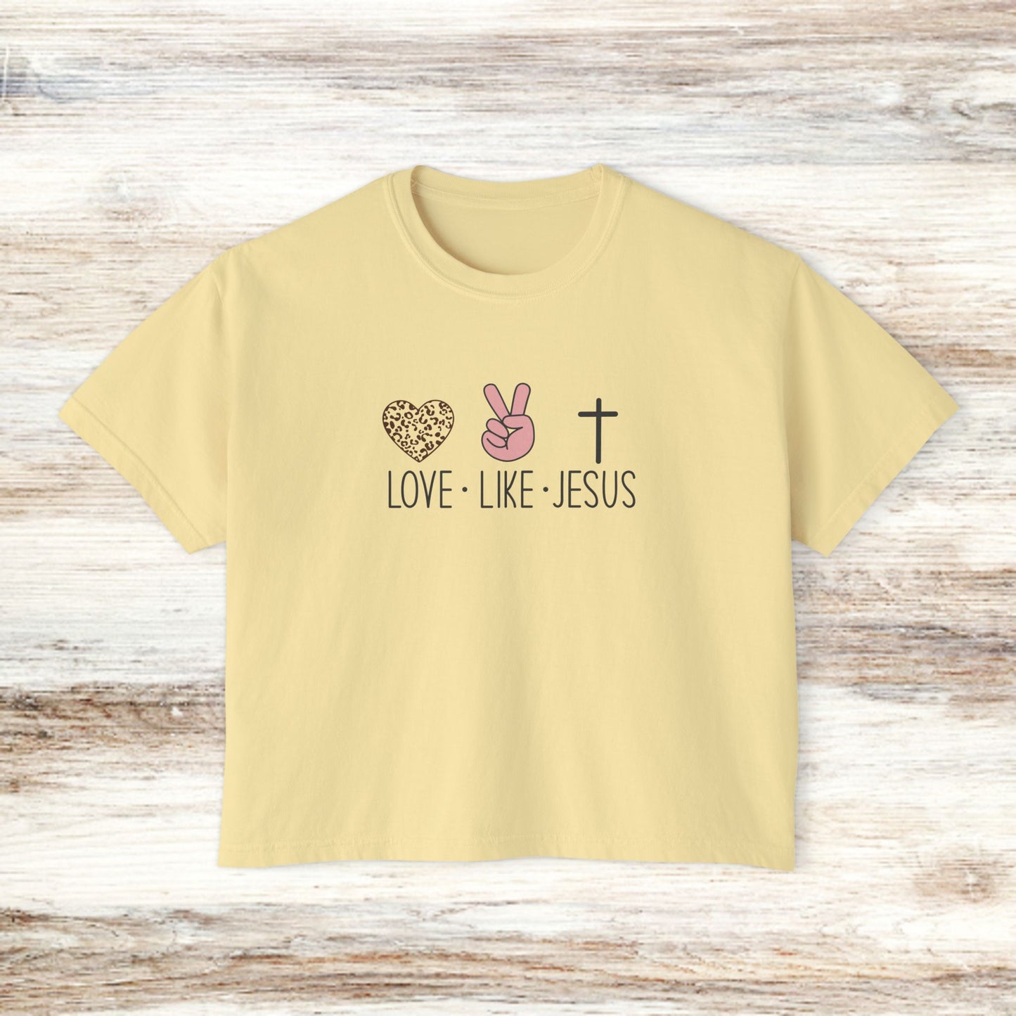 Women's Tee - Love Like Jesus Premium BoxyTee