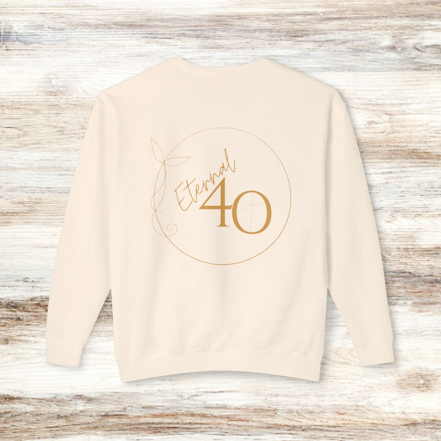 Inspirational Unisex Lightweight Crewneck Sweatshirt - "With God All Things Are Possible"