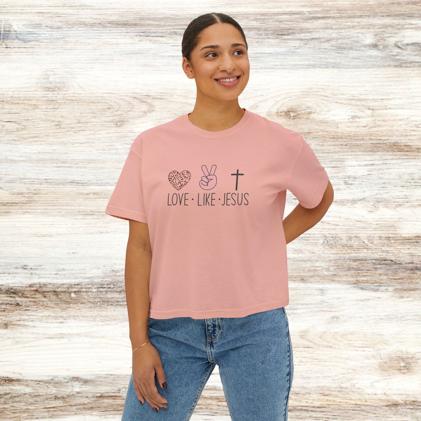 Women's Tee - Love Like Jesus Premium BoxyTee