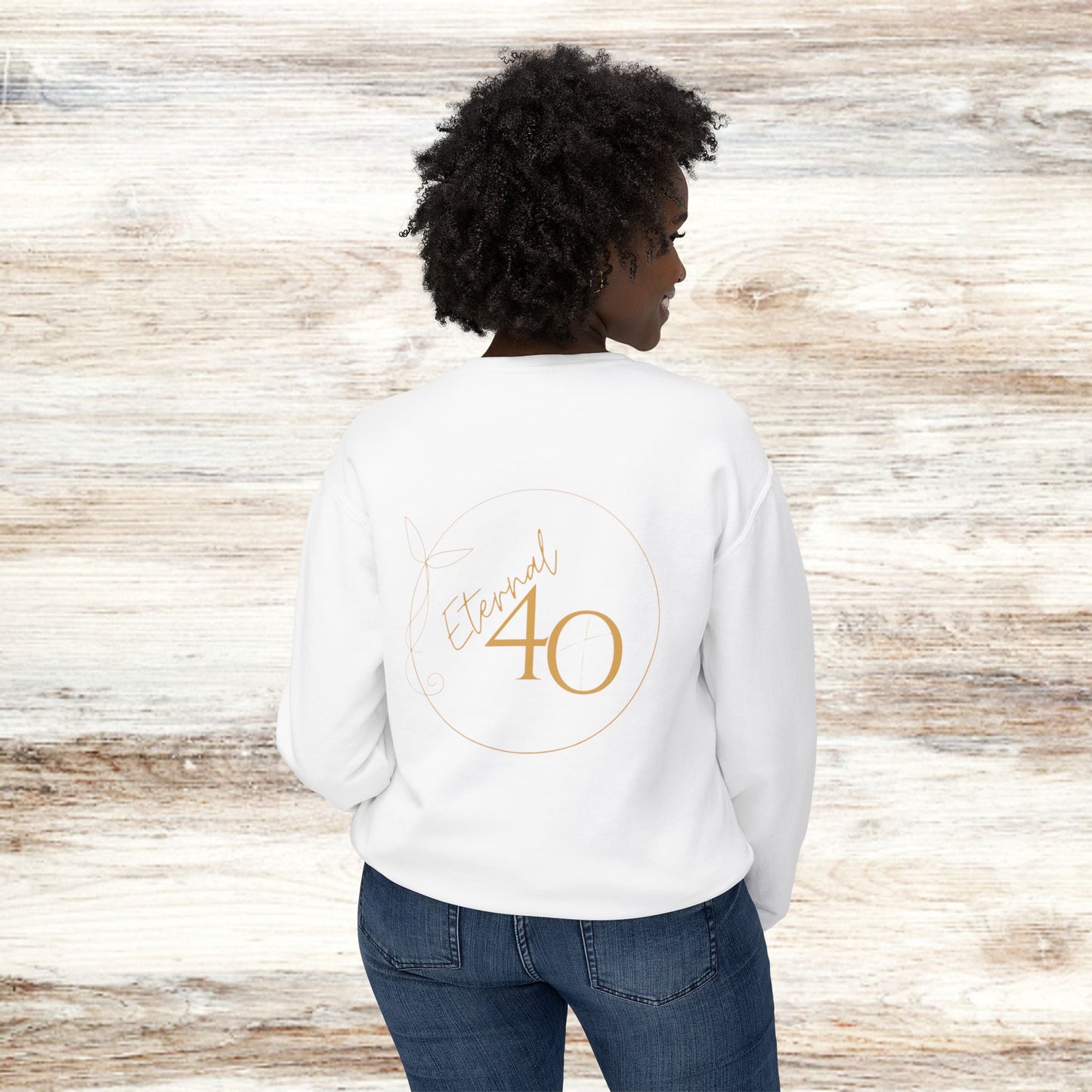 Unisex Lightweight Crewneck Sweatshirt - "In Everything Give Thanks" Inspirational Sweatshirt